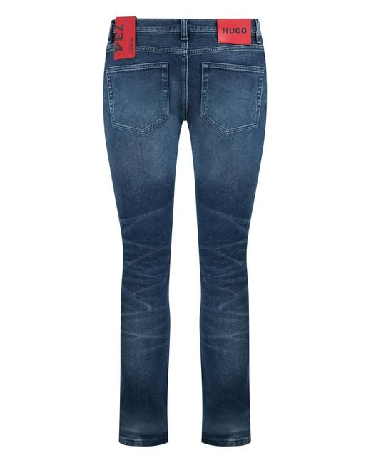 Boss Blue Skinny Jeans Denim Cotton for men