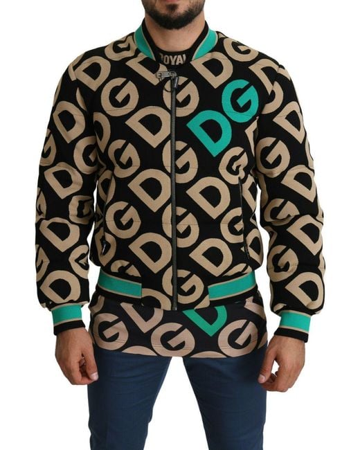 Dolce & Gabbana Black Bomber Jackets for men