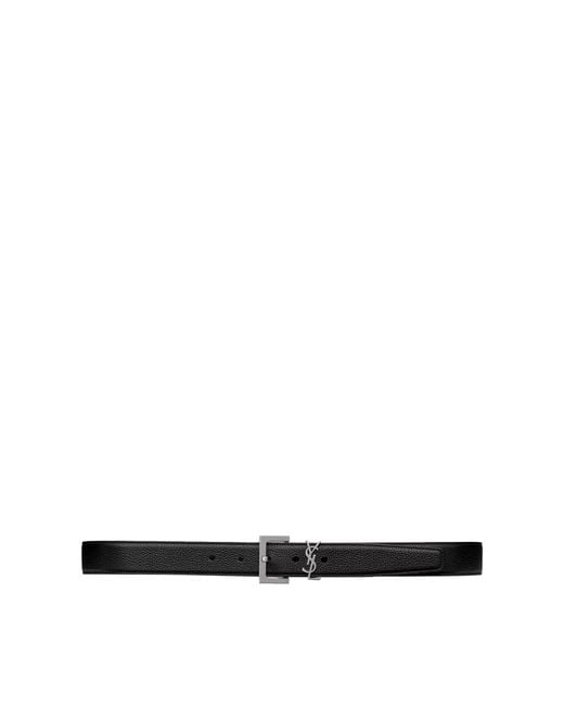 Saint Laurent White Belts Calf Leather for men
