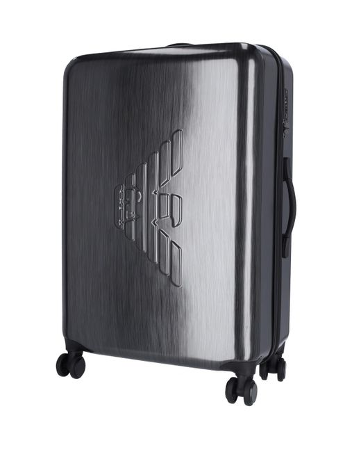 Emporio Armani Large Logo Trolley in Gray for Men | Lyst