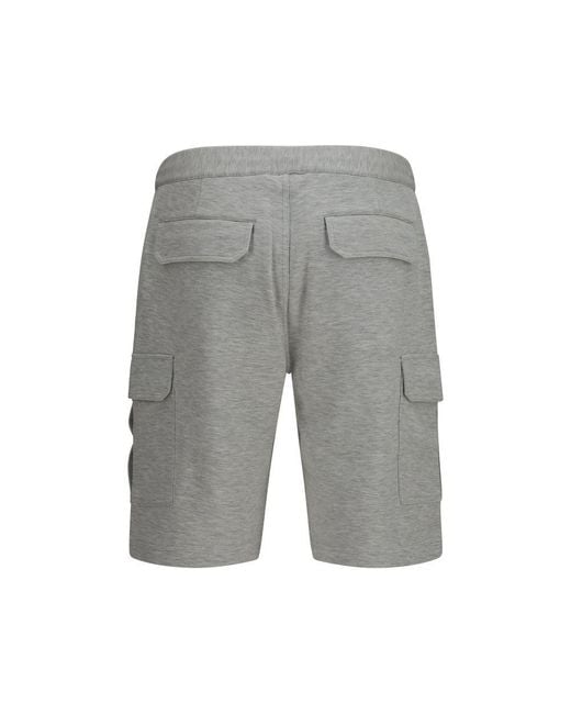Brunello Cucinelli Gray Cotton Bermuda Shorts for men
