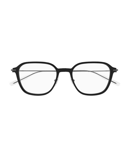 Montblanc Brown Sunglasses Square Full Rim, Frame And Clear Demo Lens Mb0207O001
