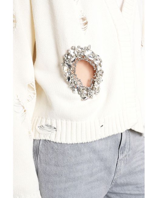 Area White Cardigan