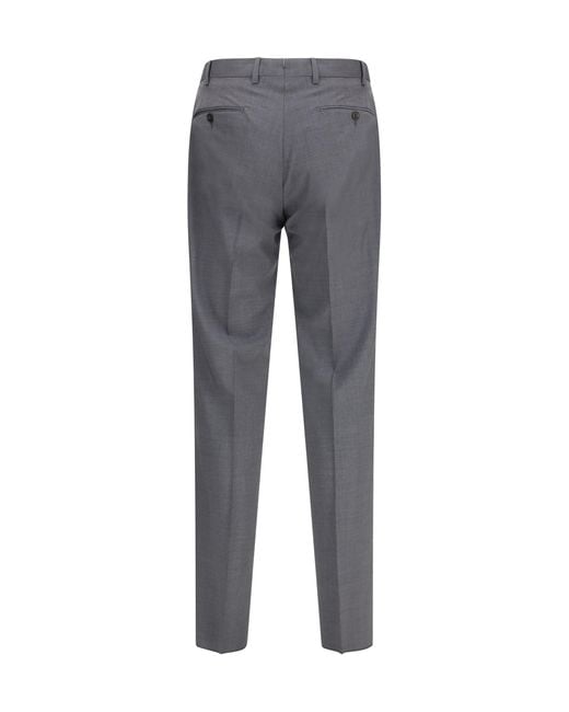 Germano 1952 Gray Trousers Tokyo Fit Fleece Wool (Ovis Aries) for men