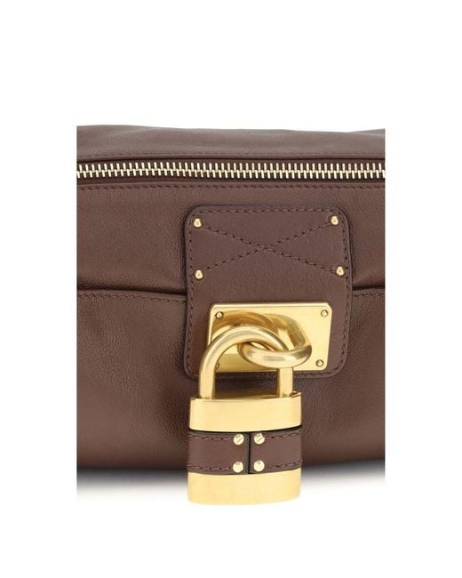 Chloé Brown Calf Leather Bos Taurus Shoulder Bag