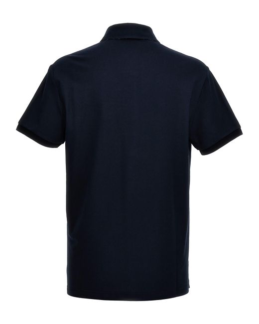 Etro Logo Embroidery Shirt Polo in Blue for Men | Lyst