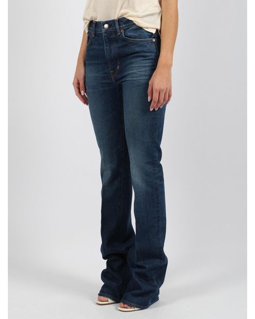 Tom Ford Blue Stone Washed Denim Straight Fit Jeans