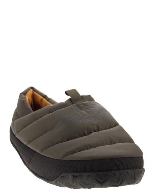 The North Face Green Nuptse Winter Slippers for men