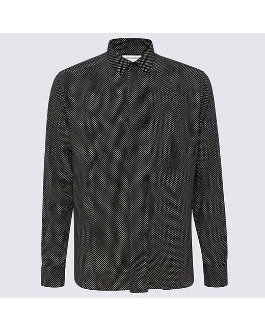 Saint Laurent Gray And Silk Shirt for men