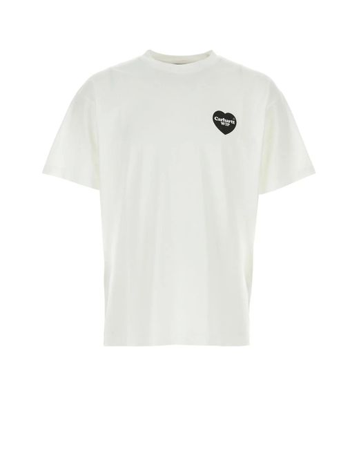 Carhartt White Cotton S/S Heart Bandana T-Shirt for men