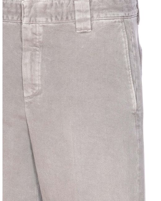 Golden Goose Deluxe Brand Gray Trousers for men