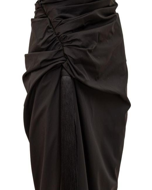Ferragamo Black Dress With Tassel
