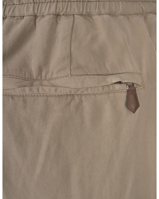 PT Torino Natural Linen Blend Soft Fit Trousers for men