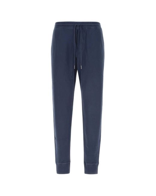 Tom Ford Blue Cotton Joggers for men