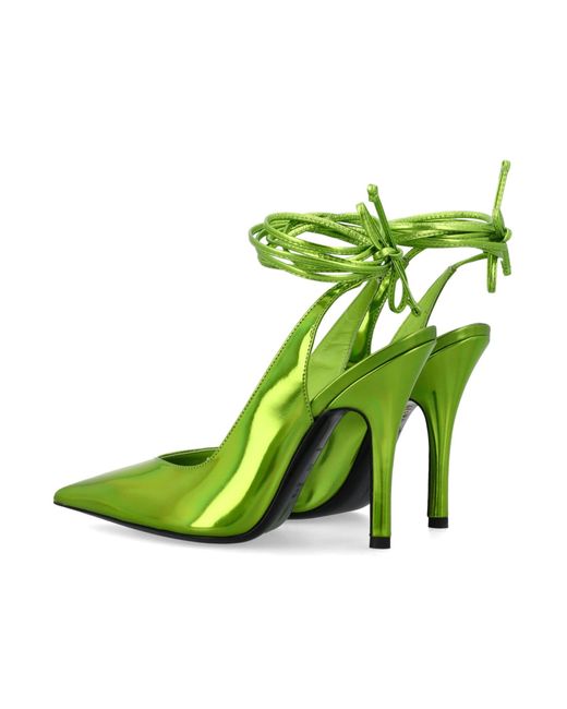 The Attico Green Lace-up Shoes