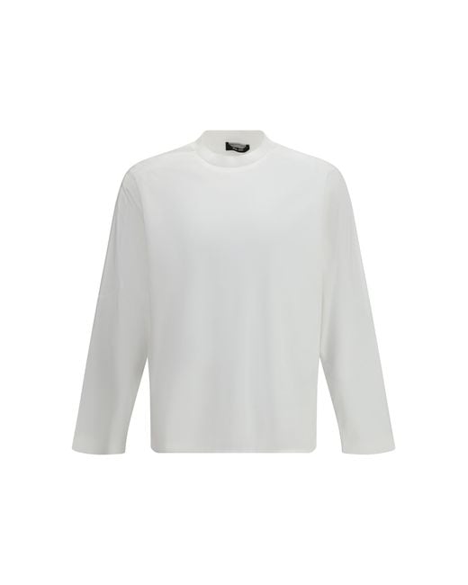 Laminar White Long-Sleeved T-Shirt Cotton T-Shirts for men