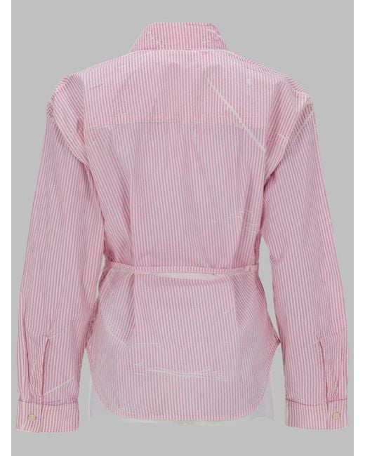 DIESEL Pink Poplin Shirt Cotton