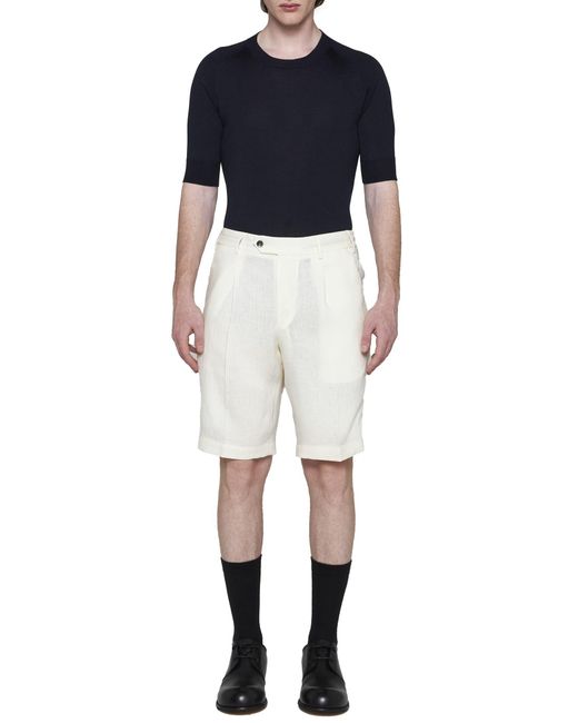PT Torino White Shorts for men