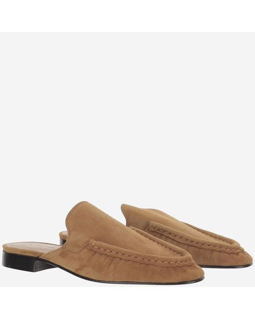 ARMARIUM Brown Suede Mules Leather