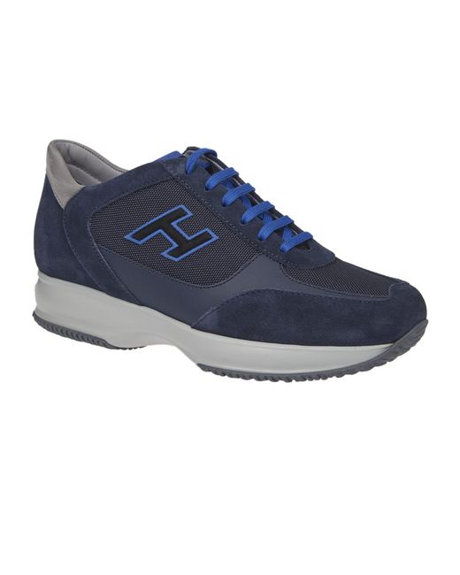 Hogan Suede Interactive Sneakers in Blue for Men - Save 7% | Lyst