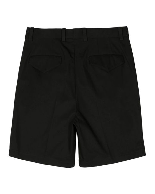 Jil Sander Black Loose-Fit Cotton Shorts for men