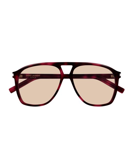 Saint Laurent Sl 596 Dune Linea Corner Angle Sunglasses in Brown | Lyst UK
