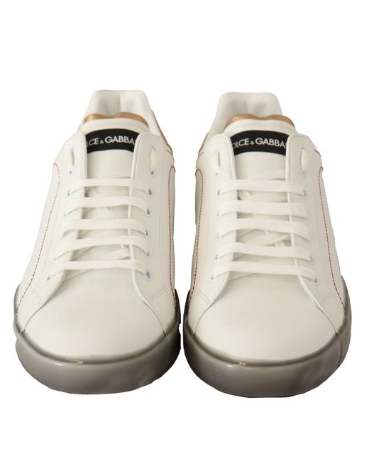 Dolce & Gabbana Black Elegant & Leather Sneakers for men