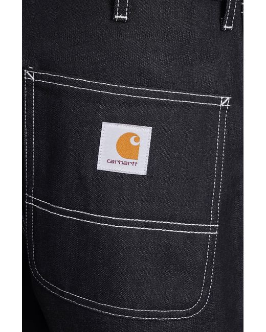 Carhartt Jeans In Black Denim for men