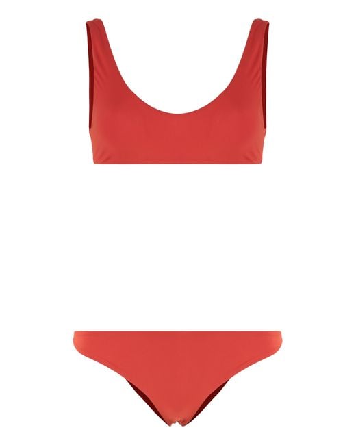 Lido Red Ottantauno Bandeau Bikini Top Polyamide Bikinis