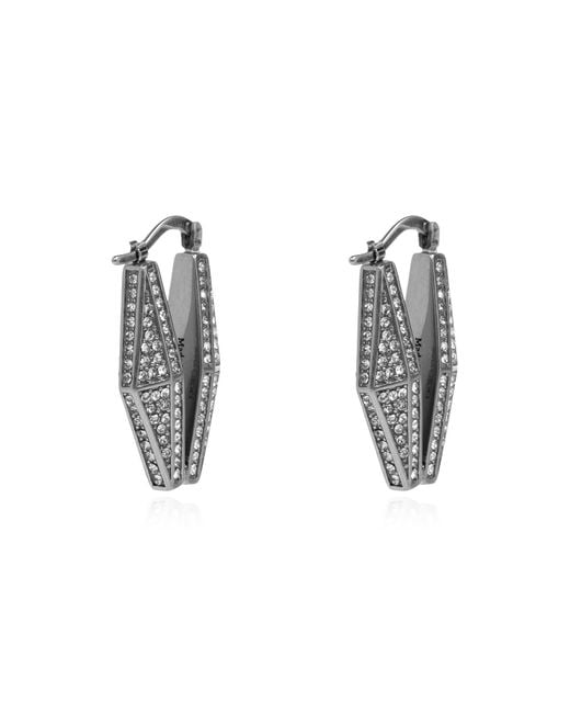 Jimmy Choo Black Earrings With Crystals