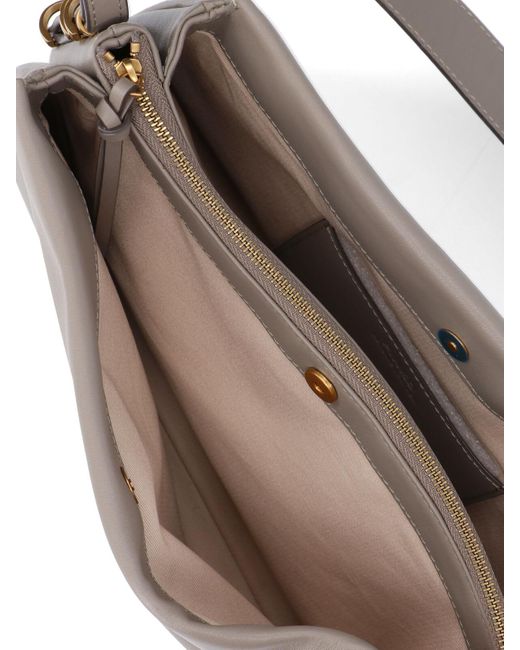 Pinko Gray Medium Shoulder Bag