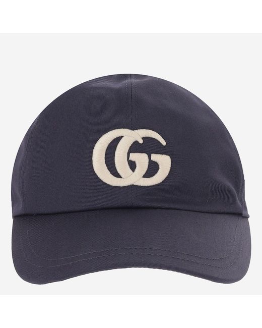Gucci Blue Baseball Cap Cotton Hat for men