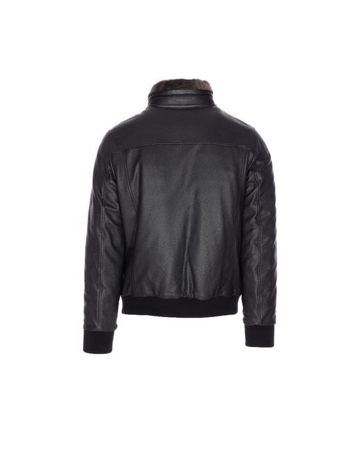 Moorer Black Cleros Jacket for men