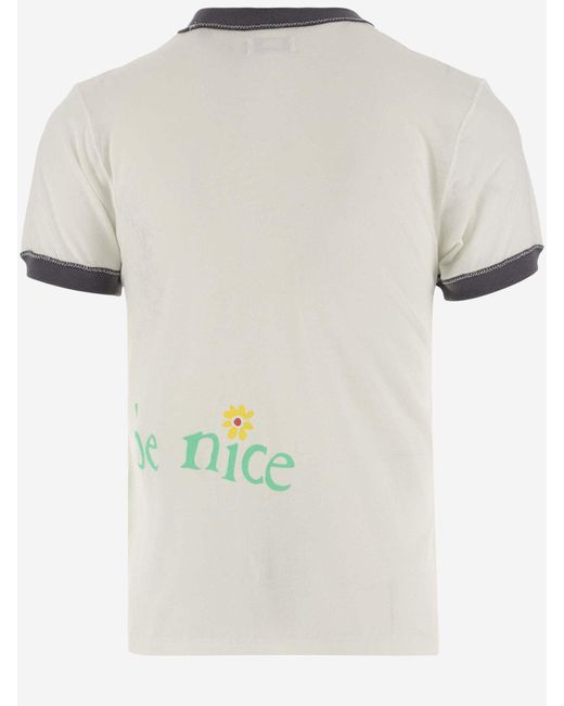 ERL White Cotton Venice T-Shirt for men