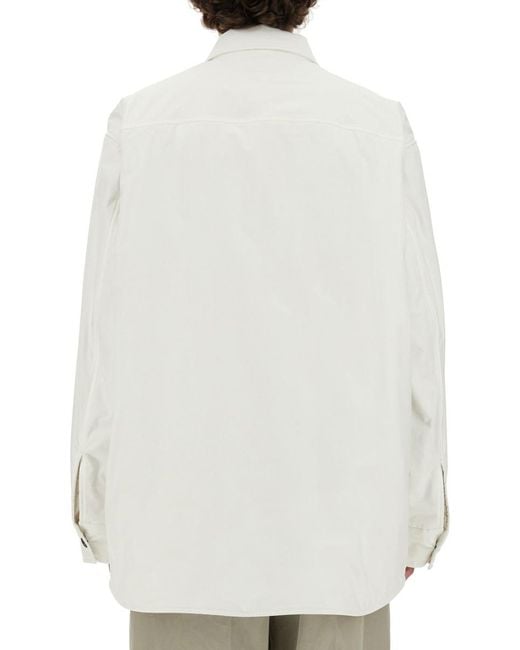 Bottega Veneta White Padded Jacket Cotton for men