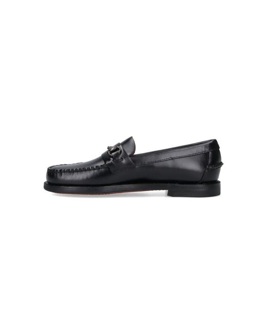 Sebago Black Flat Shoes Upper: Leather