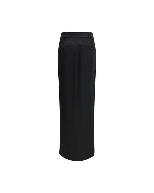Tom Ford Black Acetate Long Skirt