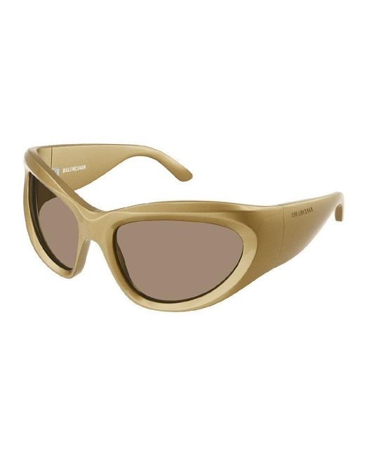 Balenciaga Natural Sunglasses Geometric Full Rim, Frame And Mirror Lens Bb0228S004