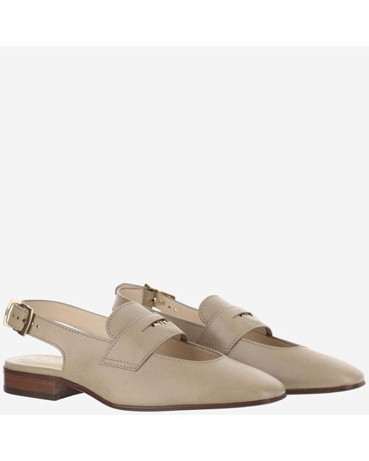 Tod's Natural Cut Out Detailed Penny Loafers