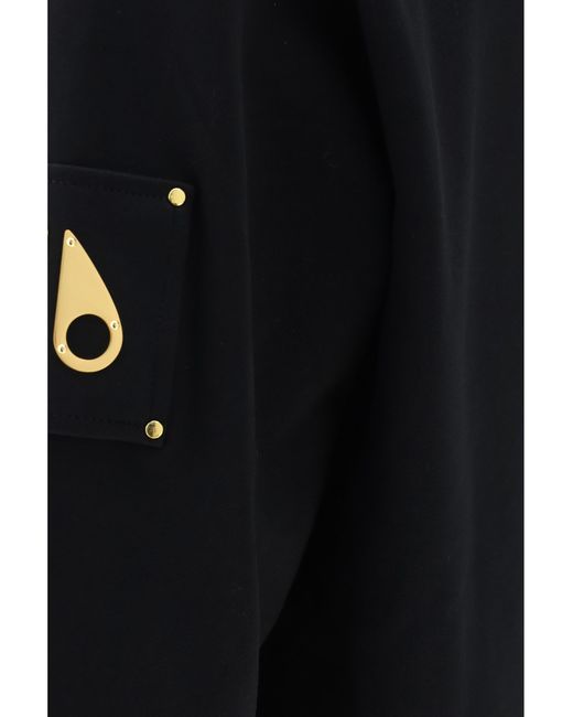 Moose Knuckles Black Zip Up Hoodie Hartsfield Cotton Sweatshirts for men