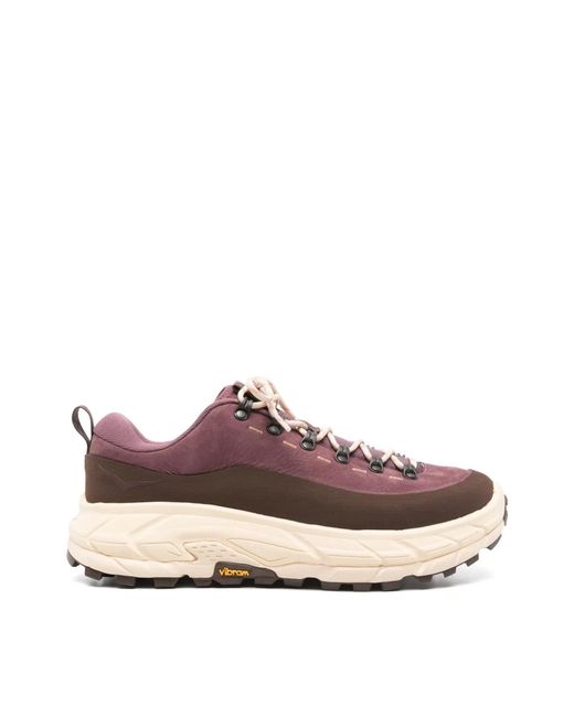 Hoka One One Pink Tor Summit Vibram Sneakers Shoes for men