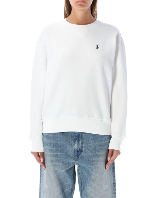 Polo Ralph Lauren Cotton Classic Pony Sweatshirt in White - Save 1% | Lyst