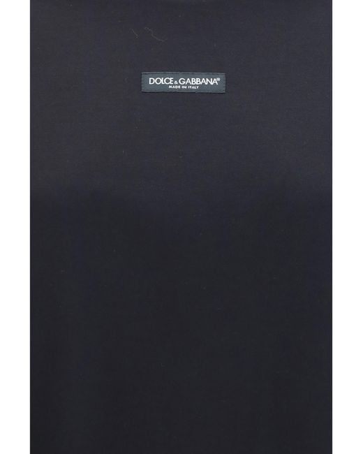 Dolce & Gabbana Blue Cotton Jersey T-Shirt T-Shirts