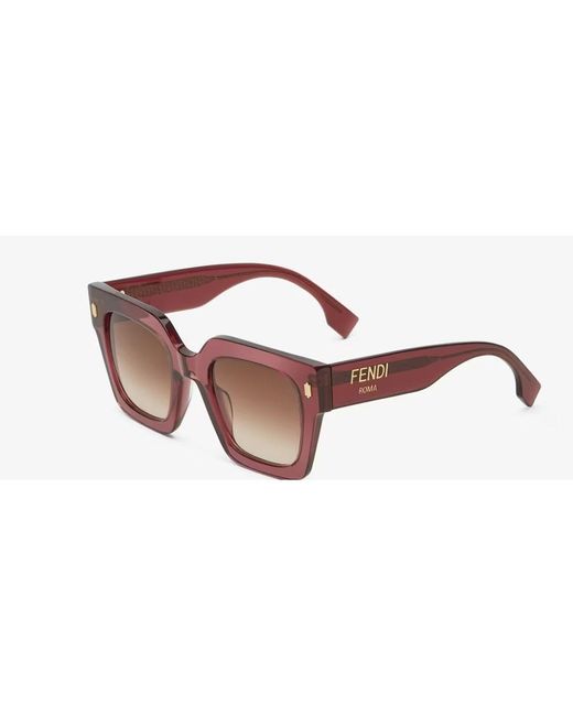 Fendi Brown Fe40101I 81F Sunglasses