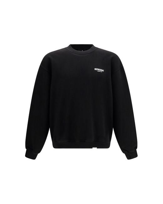 Represent Black Owners Club Sweatshirt Cotton Sweatshirts for men