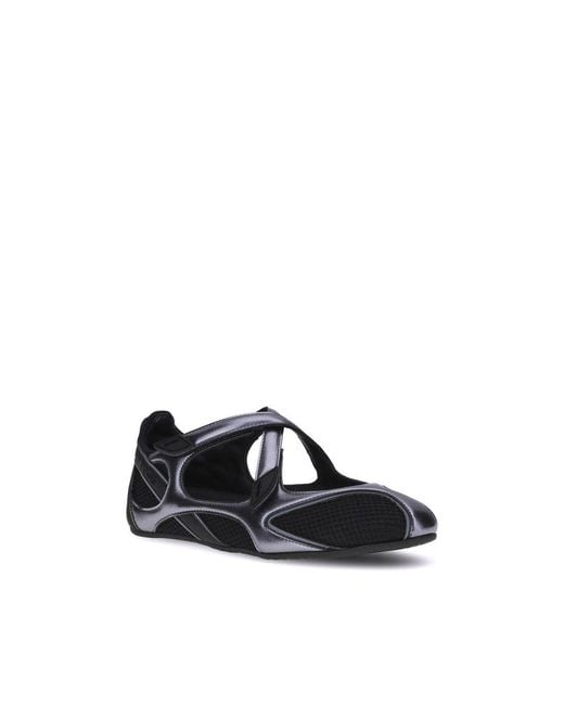 The Attico Blue Polyethylene Ballet Flats