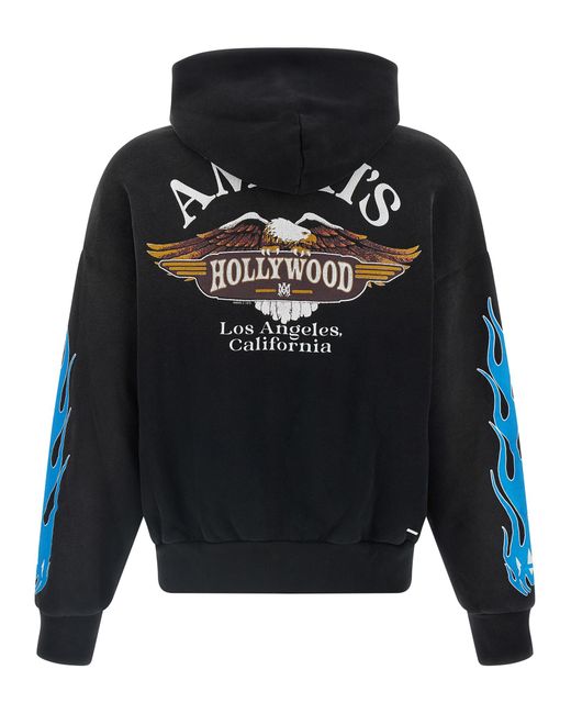 Amiri Black 'Ma Flames' Hoodie for men
