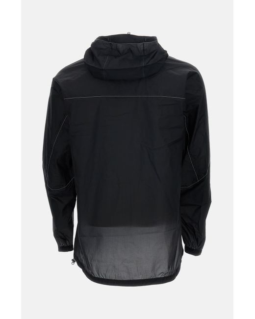 And Wander Black Rain Jacket for men