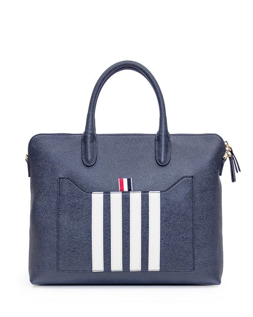 Thom Browne Blue Bag With Logo for men