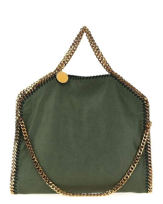Stella McCartney Green Falabella 3 Chain Hand Bags